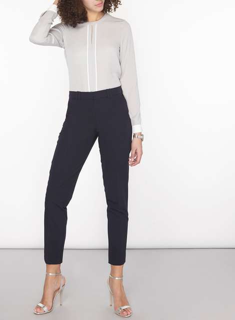 **Tall navy ankle grazer trousers